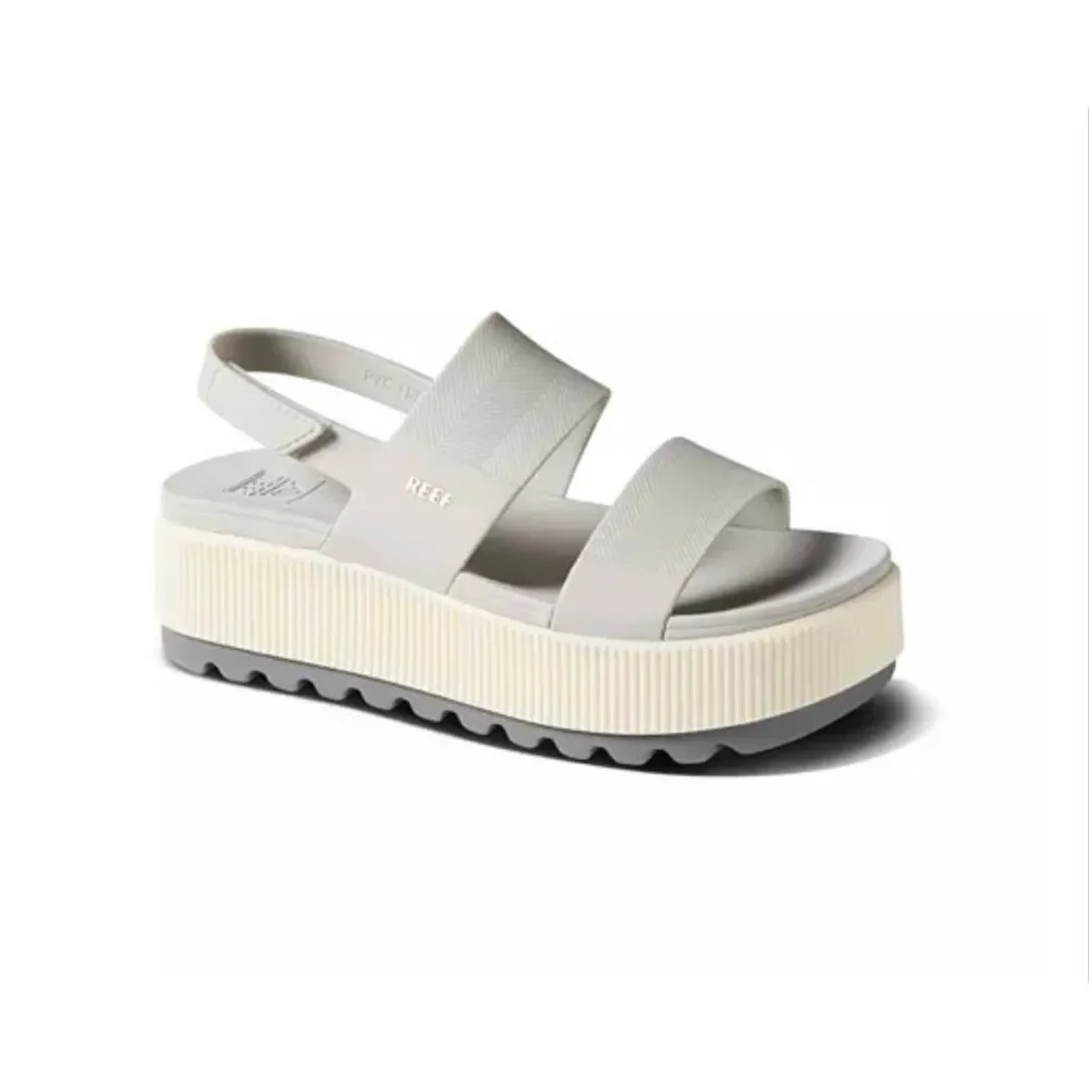 REEF Fog Gray 2.5” Water Vista Higher Slip-On Platform Sandals